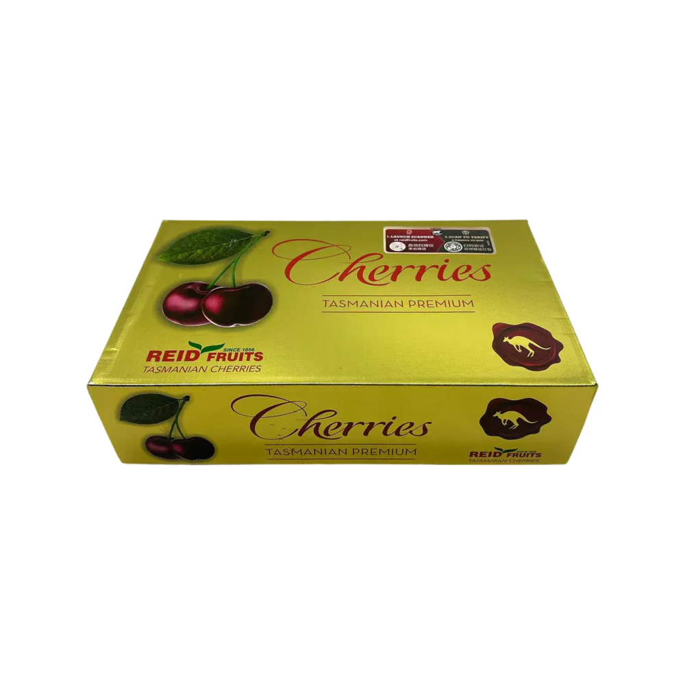 Reid Fruits Tasmanian Santina Cherries 30mm+ Gold Gift Box 2kg - Image 6
