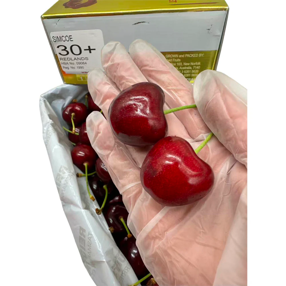 Reid Fruits Tasmanian Simcoe Cherries Gift Box 30mm+ – 1kg - Image 3