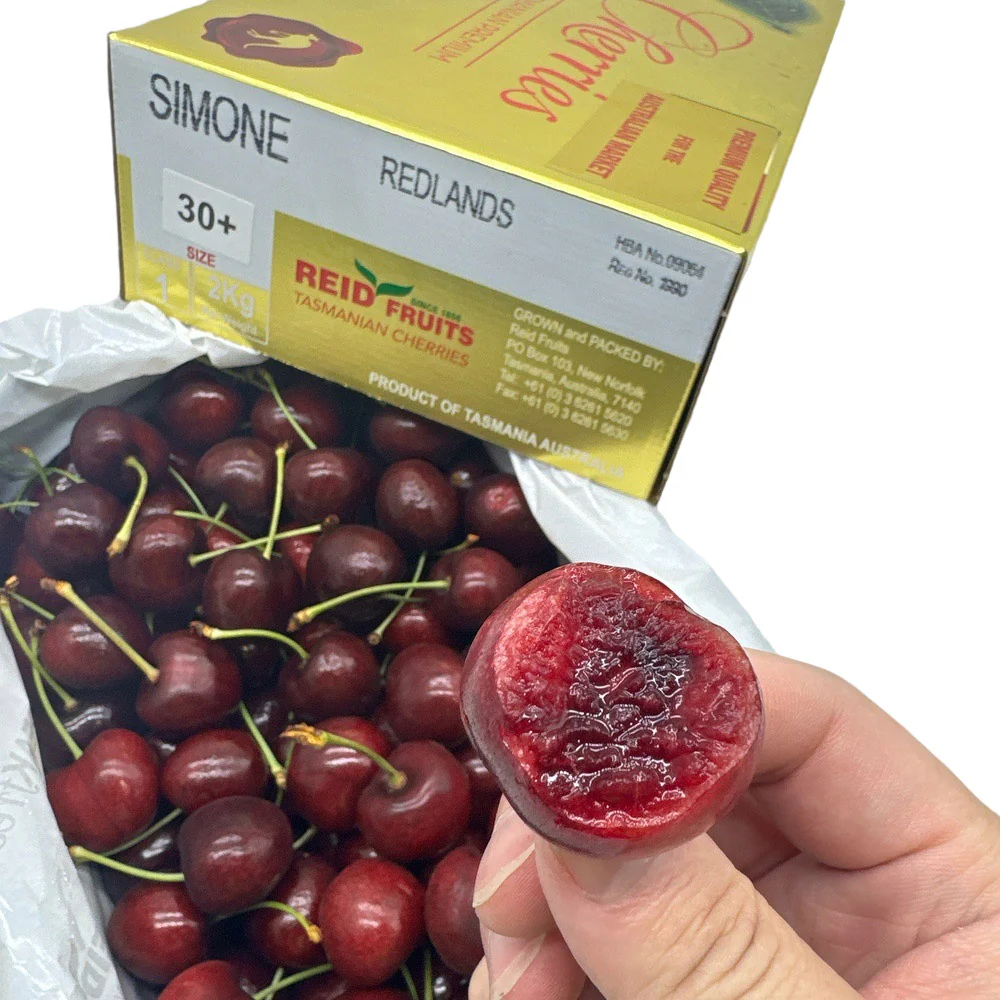 Reid Fruits Tasmanian Simone Cherries Gift Box 30mm+ - 2kg - Image 2