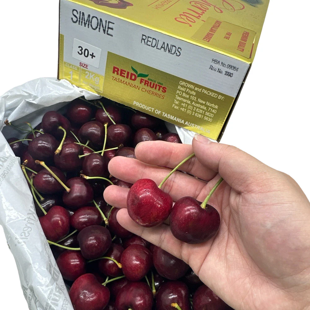 Reid Fruits Tasmanian Simone Cherries Gift Box 30mm+ - 2kg - Image 3