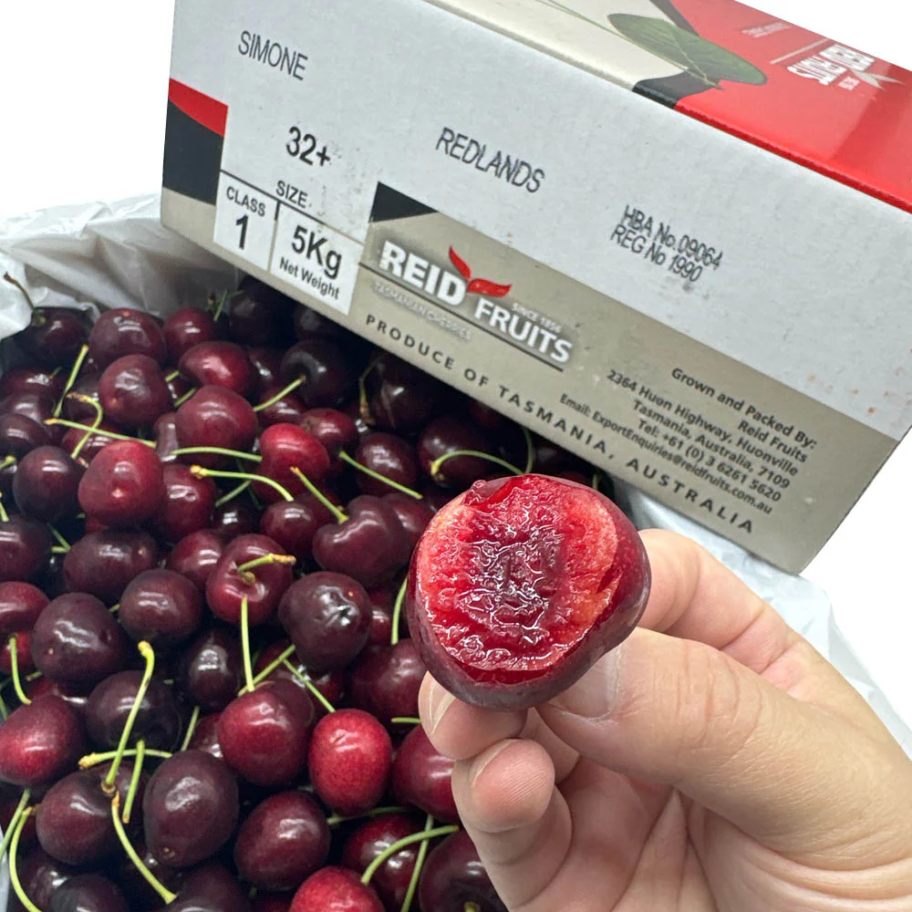 Reid Fruits Tasmanian Simone Cherries Gift Box - 5kg - Image 2