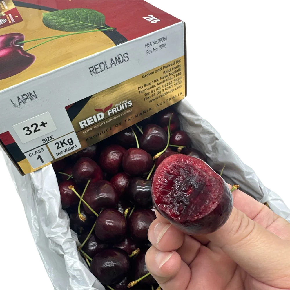 Reid Lapin Cherries Gift Box 32mm+ - 2kg - Image 3