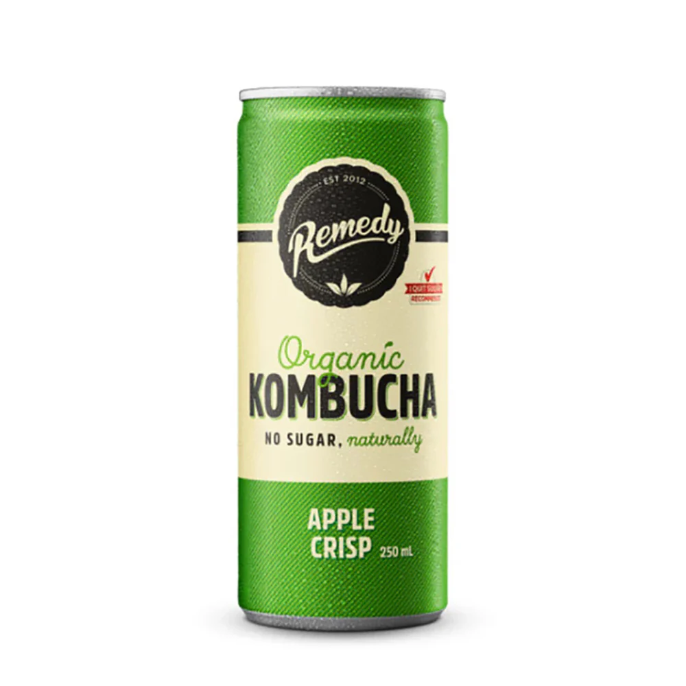 Remedy Organic Kombucha Apple Crisp - 250ml x 4 - Image 4