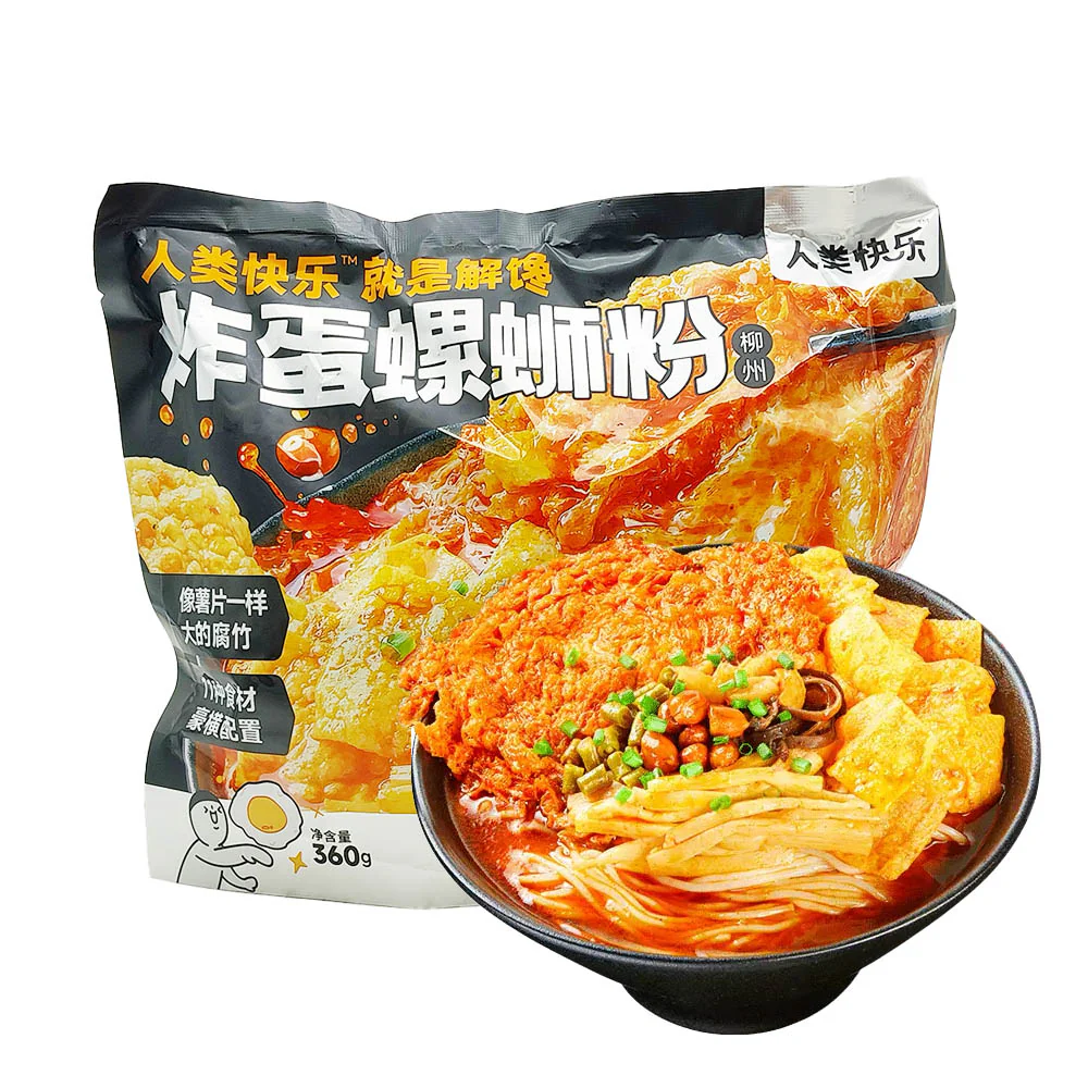 Renren Happy Liuzhou Fried Egg Snail Noodles - 360g