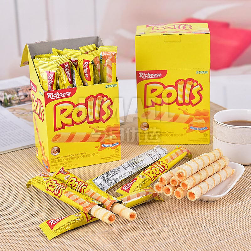 Richeese Cheese Flavored Wafer Rolls - 180g - Image 3