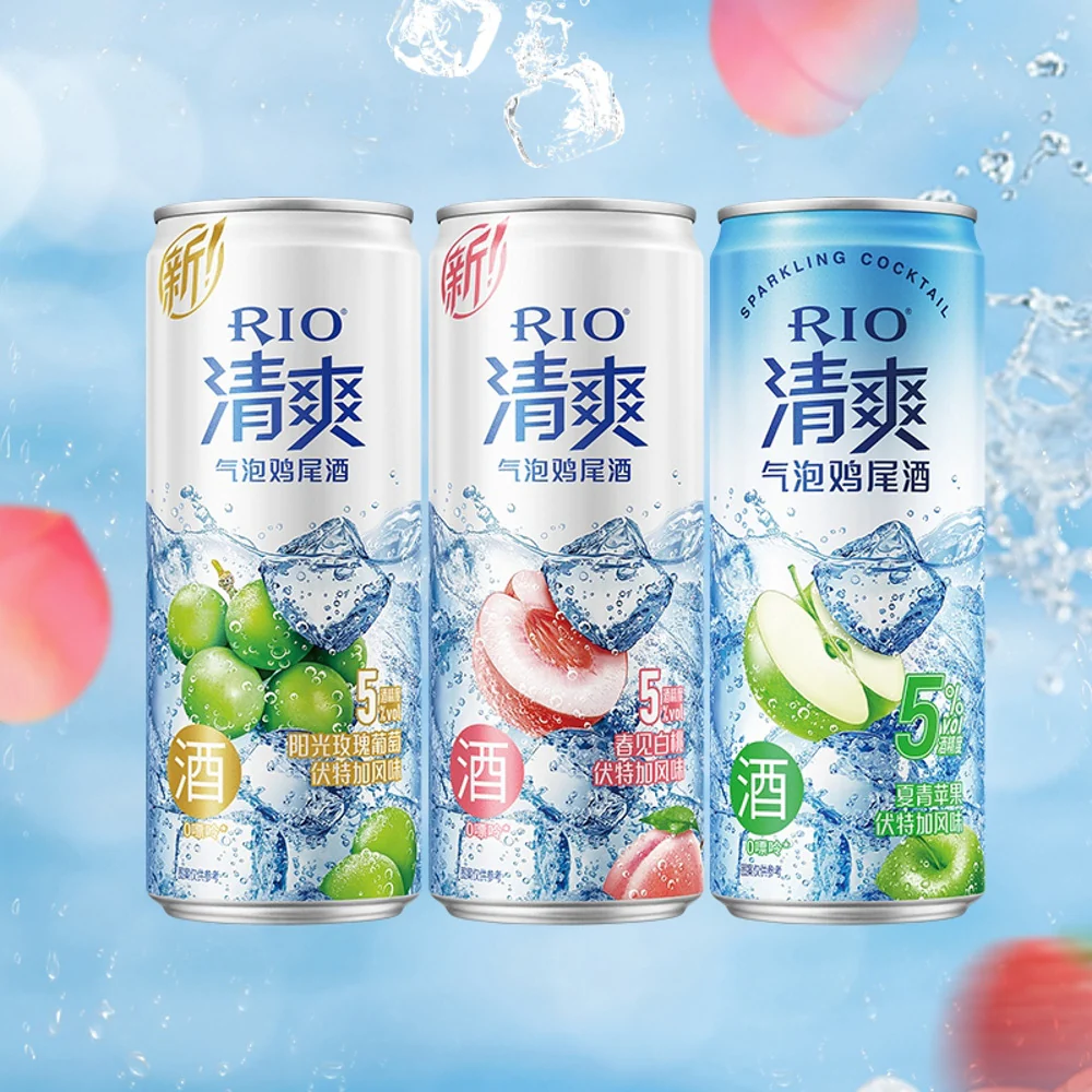 RIO Sparkling Cocktail – Green Apple Vodka 5% ABV, 330ml - RTD Vodka Cocktail - Image 2