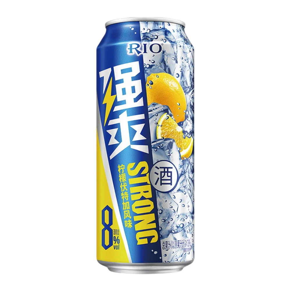 RIO Strong Lemon Vodka Premixed Cocktail 8% ABV 500ml - Ready-to-Drink (RTD)