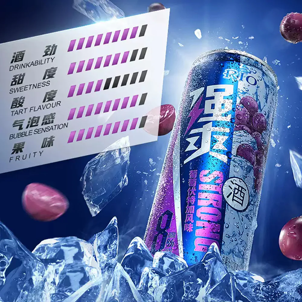 Rio Strong Series Mixed Flavour Cocktails 8% - 500ml x 3 Cans x 4 Packs - Image 2