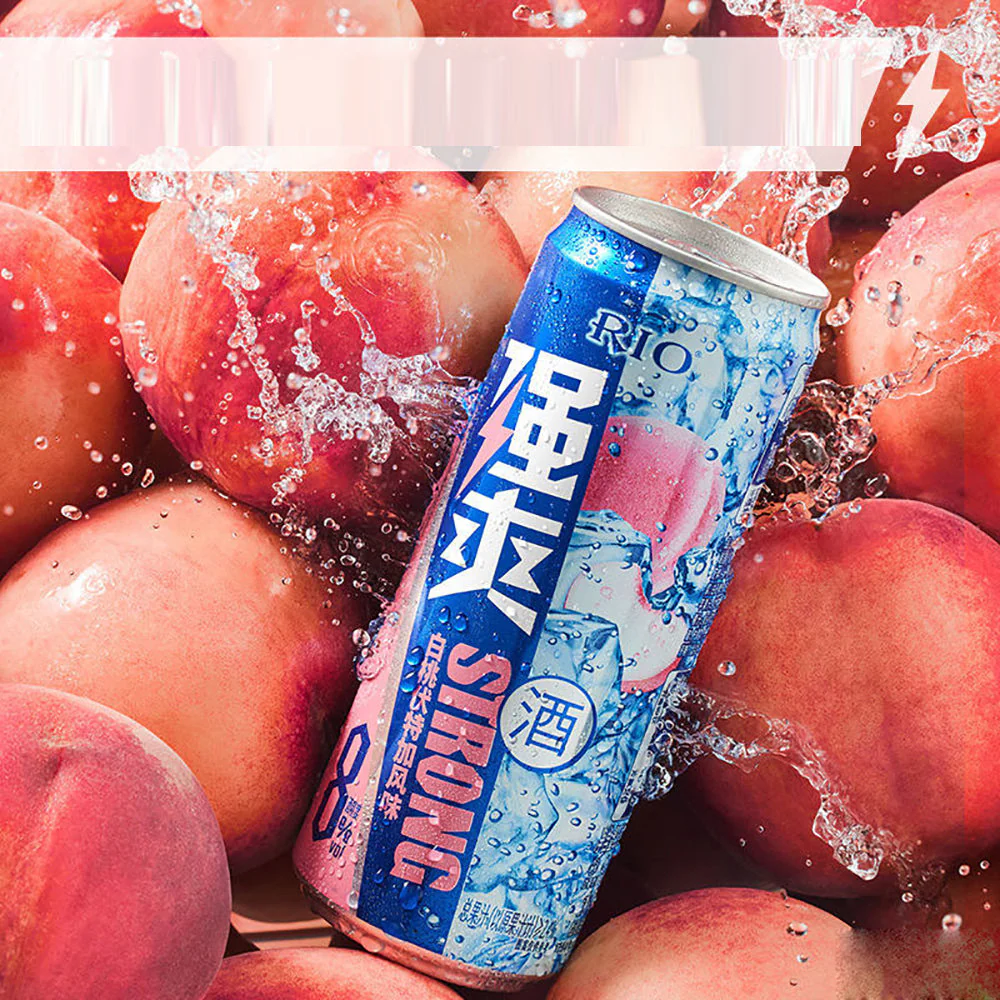 Rio Strong Series Peach Vodka Cocktail - 500ml - Image 3