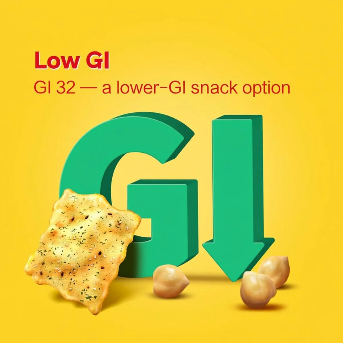 Ritz Chickpea Bites Mediterranean Olive Oil & Garlic Beef Flavour 400g - Baked Low GI Snack - Image 3