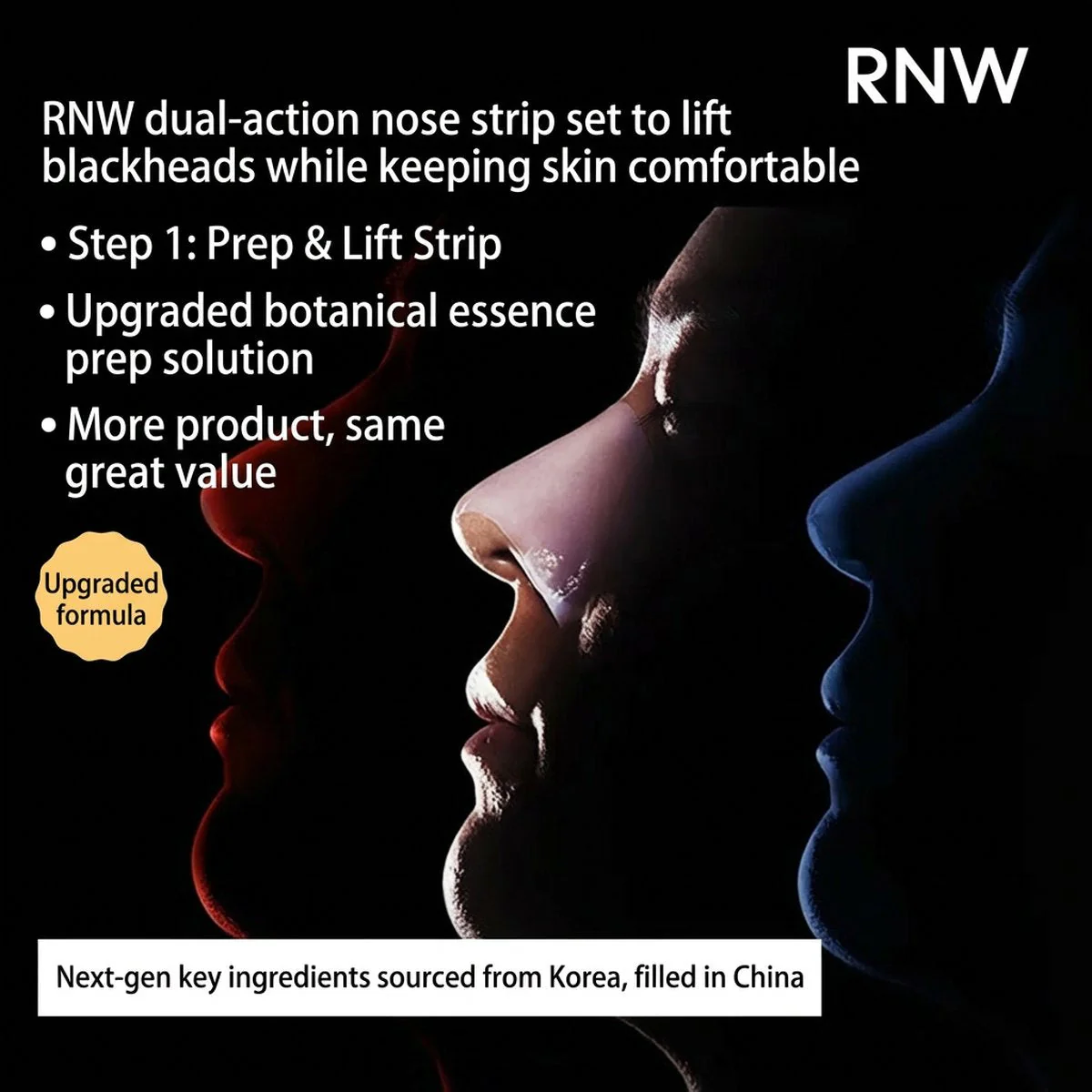 RNW Blackhead Clear Nose Pack - 5 Sets - Image 2