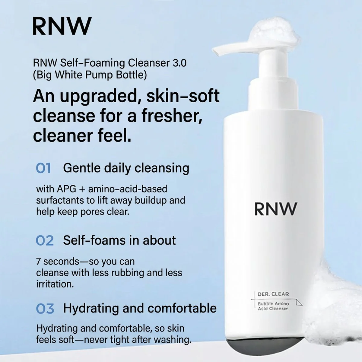 RNW Bubble Amino Acid Cleanser - 200g - Image 5