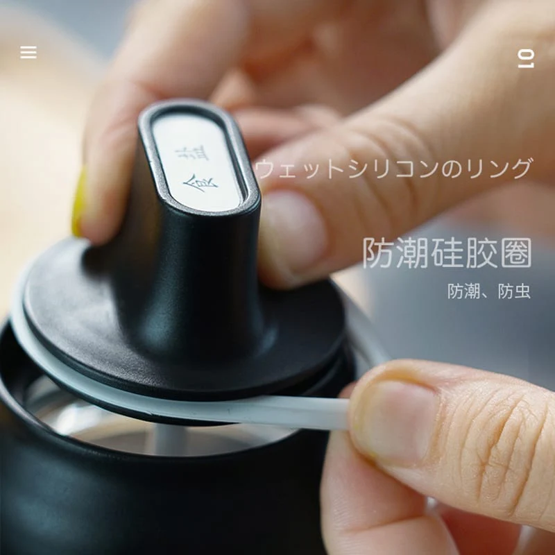 ROBO Black Seasoning Bottle with Integrated Brush - 280ml - Image 5
