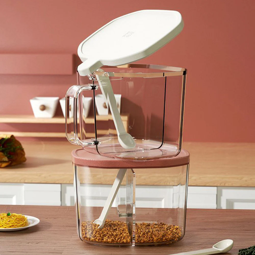 Robo Dual-Compartment Spice Box in Elegant White, 500ml - Image 3