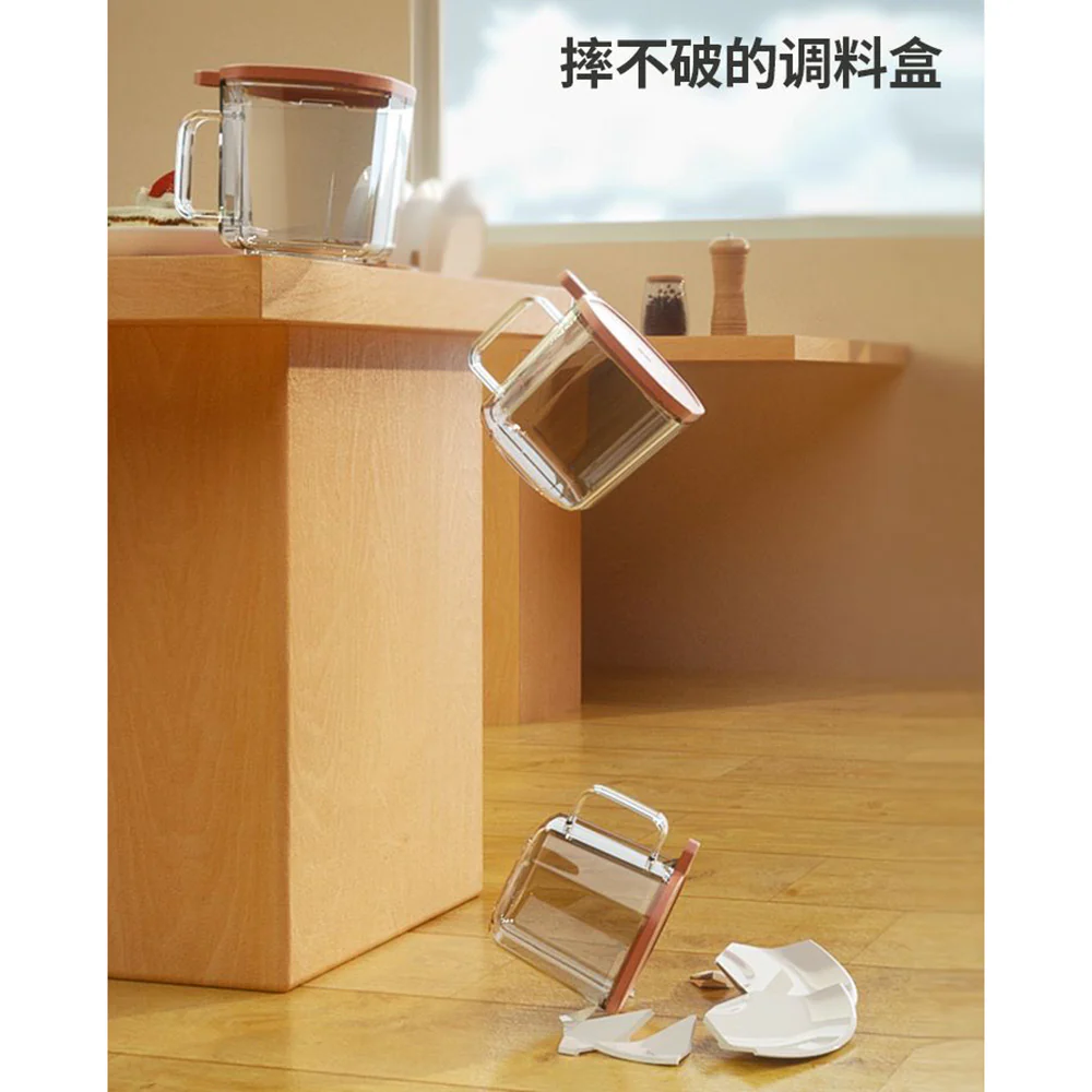 Robo Dual-Compartment Spice Box in Elegant White, 500ml - Image 5