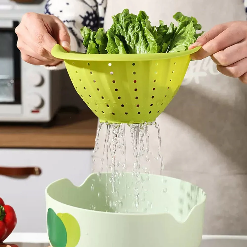 Robo Silicone Water Filter Bowl in Chartreuse Green, 1.2L - Image 3
