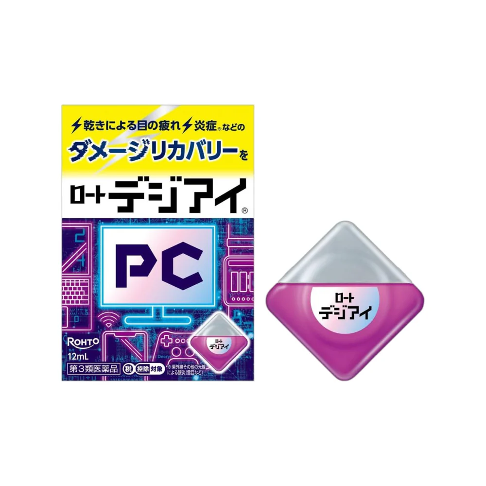 Rohto Digi-Eye PC Eye Drops 12mL - For Digital Screen Fatigue Relief