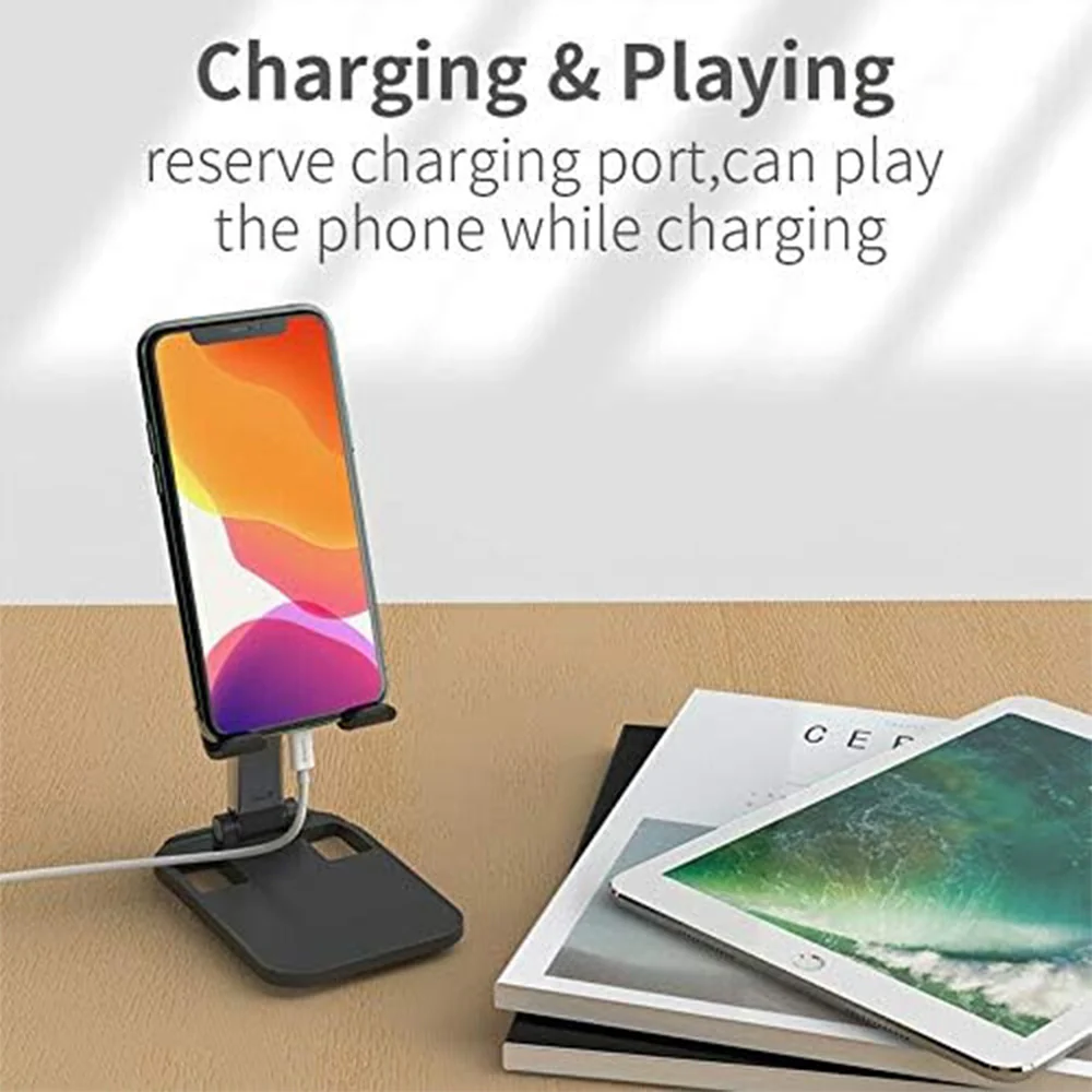 Romoss Desktop Foldable Phone Stand - Black - Image 2