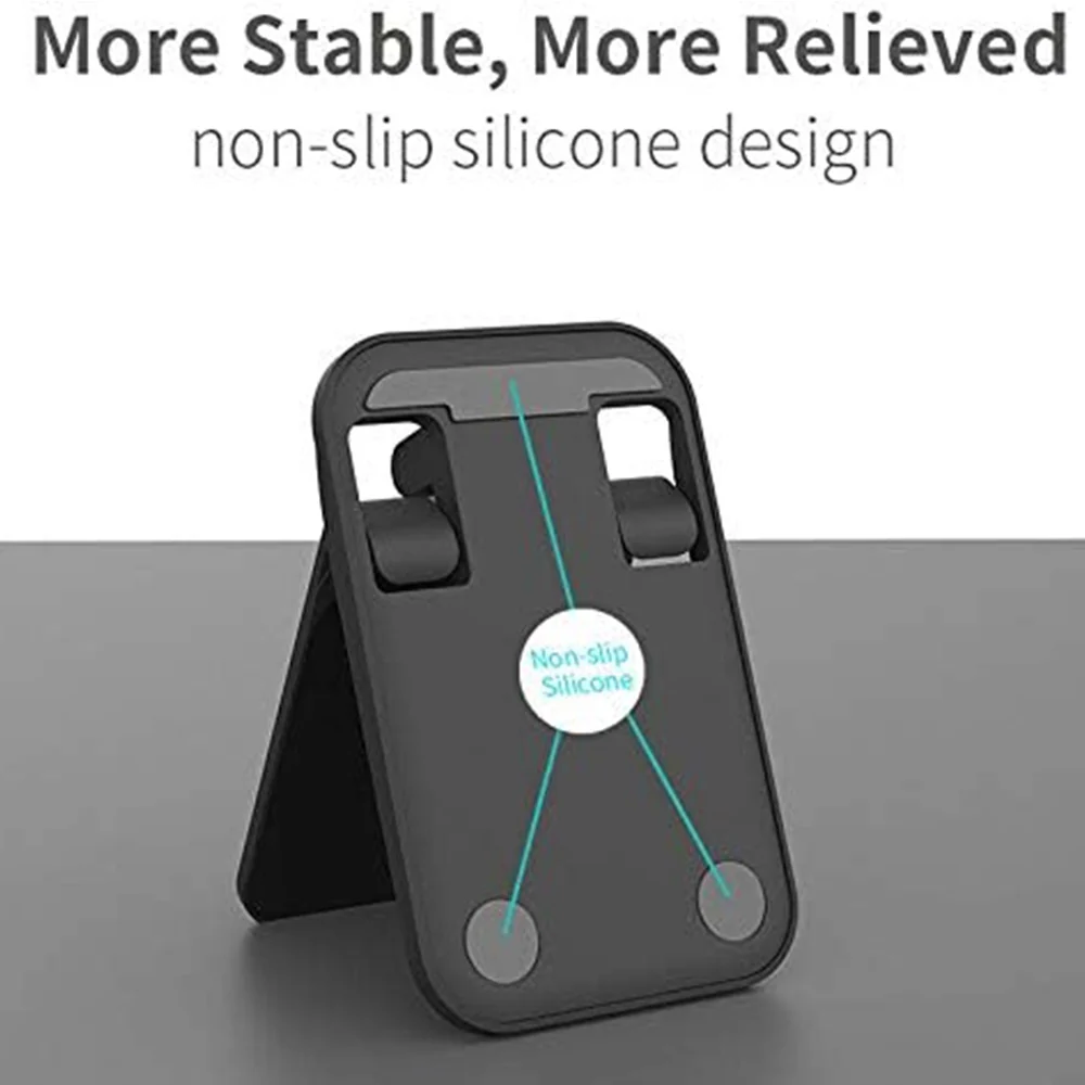 Romoss Desktop Foldable Phone Stand - Black - Image 3