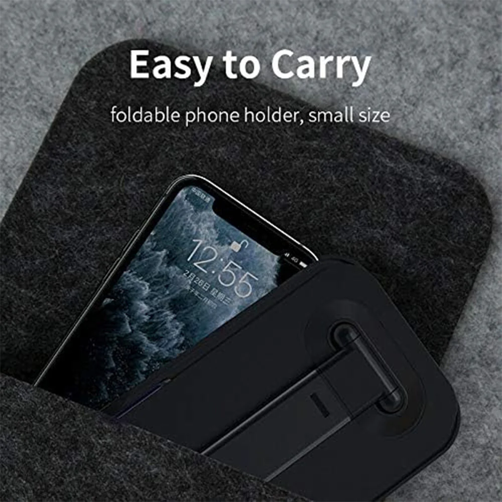 Romoss Desktop Foldable Phone Stand - Black - Image 5