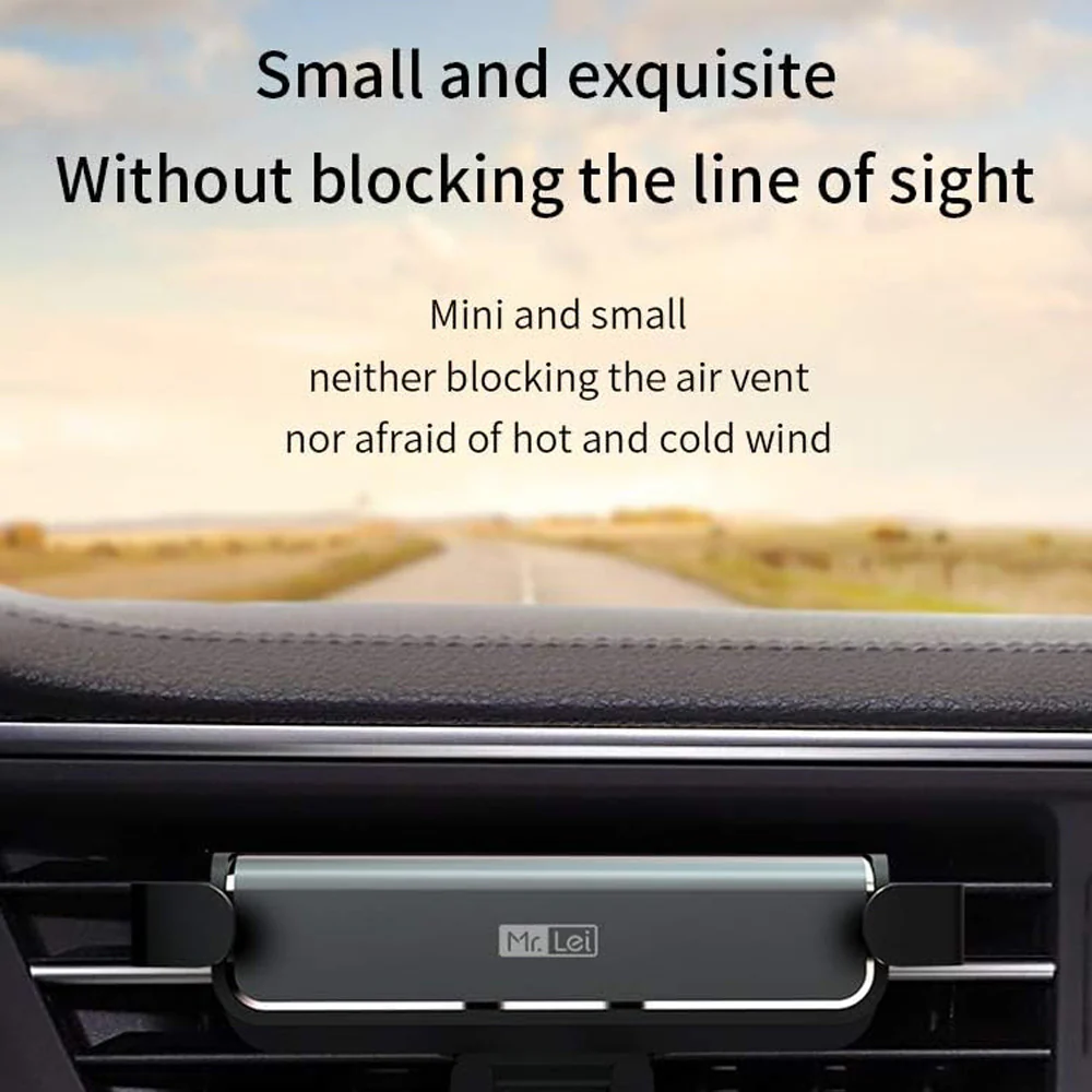 Romoss Gravity Car Mount Black - Air Vent Version - Image 3