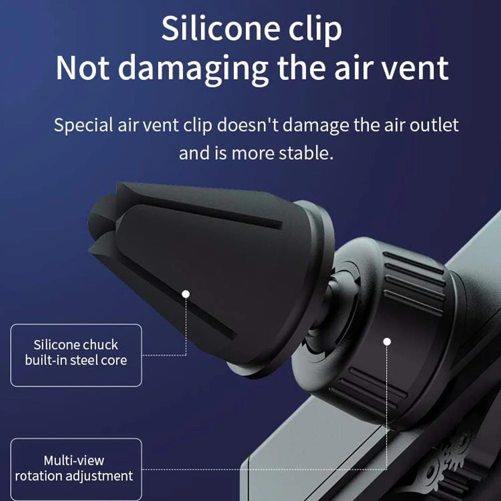 Romoss Gravity Car Mount Black - Air Vent Version - Image 4