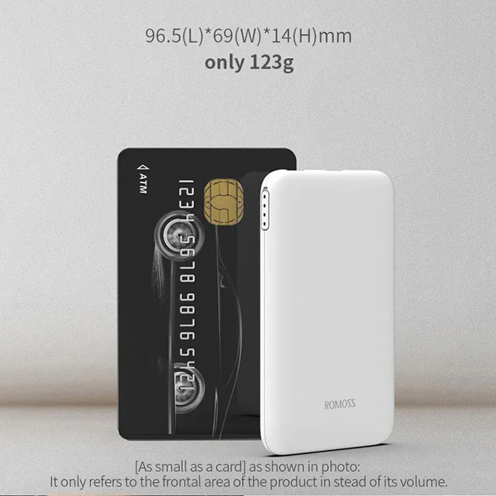 Romoss Pure05 5000mAh Power Bank - White - Image 3