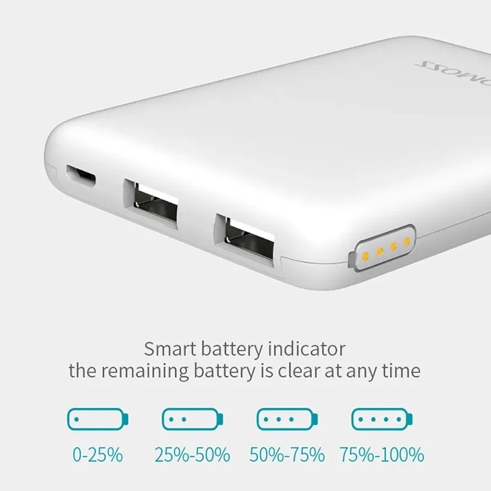 Romoss Pure05 5000mAh Power Bank - White - Image 5