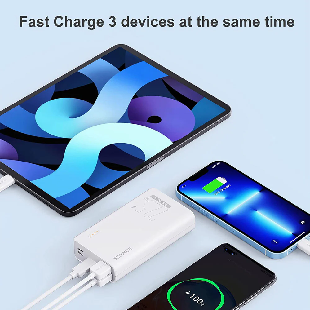 Romoss Sense4SF 10000mAh 22.5W Mini Power Bank - White - Image 4