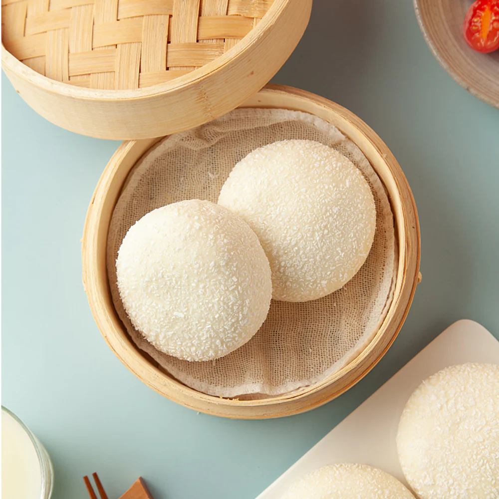 Rongchu Frozen Condensed Milk Snow Buns (Coconut Coated) – 6 Pieces, 480g - Image 3