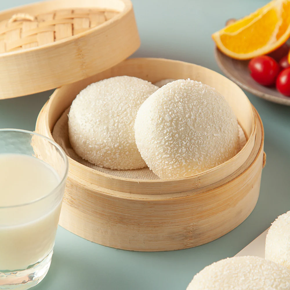 Rongchu Frozen Condensed Milk Snow Buns (Coconut Coated) – 6 Pieces, 480g - Image 4