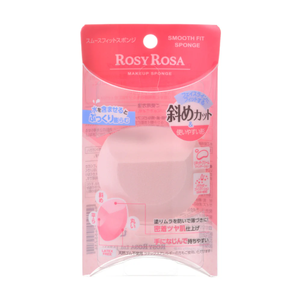 ROSY ROSA Smooth Fit Angled Makeup Sponge – Latex-Free - Foundation & Concealer Blender