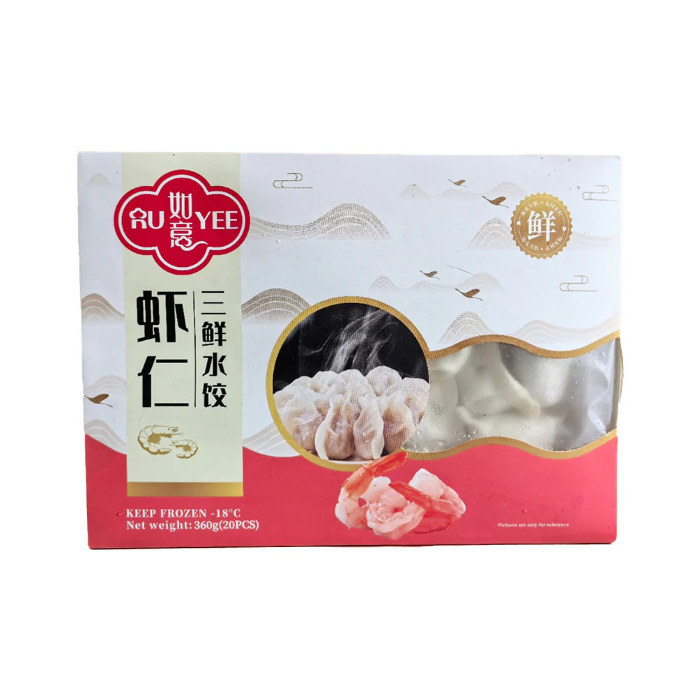 RU YEE Frozen Shrimp Three-Delicacy Dumplings 360g