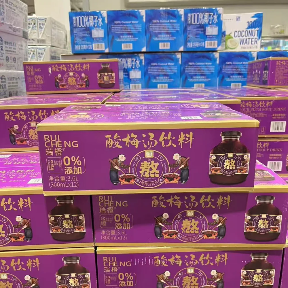 Rui Cheng Sour Plum Drink (Suanmeitang) 300ml x 12 - Limited Import - Image 2