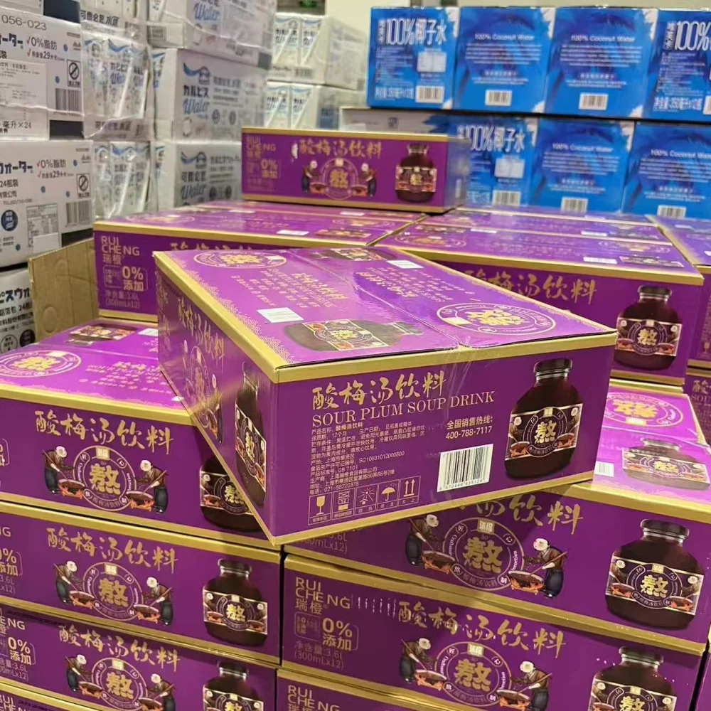 Rui Cheng Sour Plum Drink (Suanmeitang) 300ml x 12 - Limited Import - Image 3