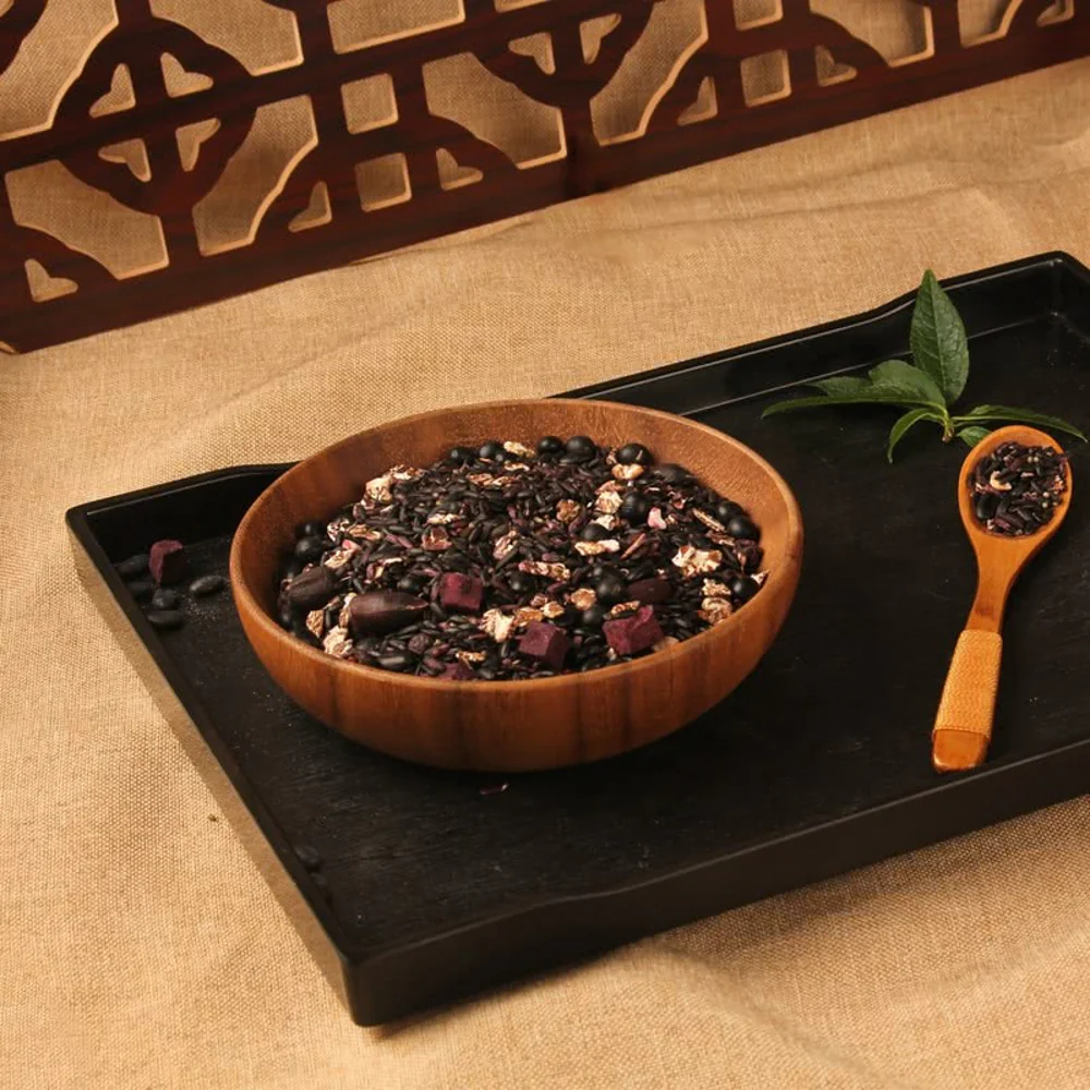Ruililai Organic Purple Sweet Potato & Black Rice Porridge Mix 1.5kg – Multigrain Congee Base - Image 2