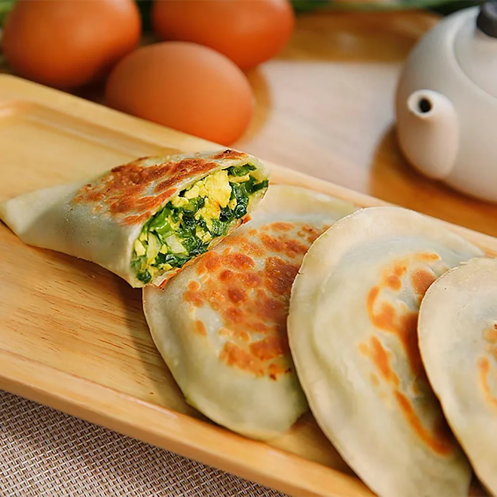 Ruyi Frozen Chive & Egg Pockets + Golden Potstickers - 350g x 2 Bags - Image 2