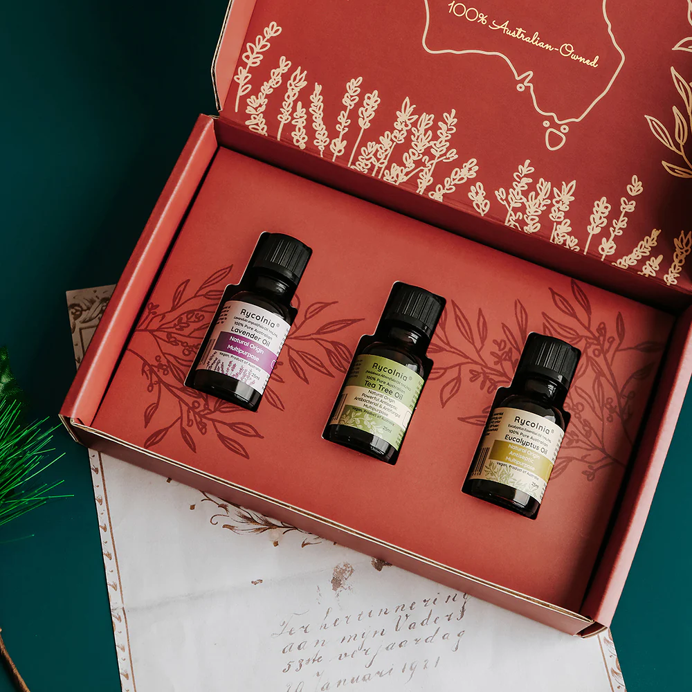 Rycolnia 100% Pure Australian Essential Oils Gift Set - 25ml x 3 - Image 2