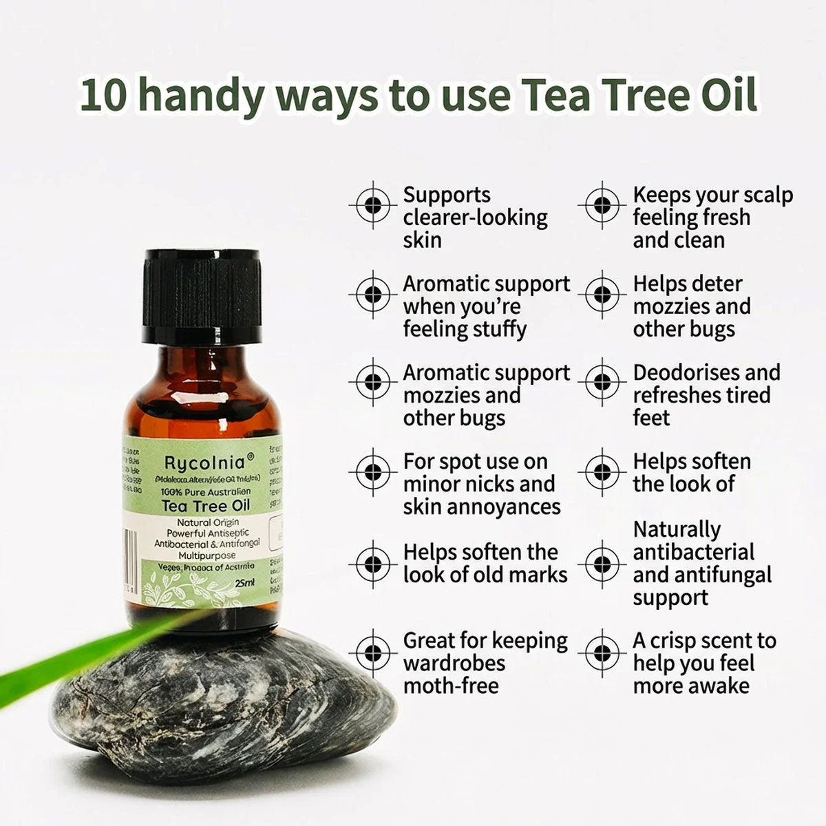 Rycolnia 100% Pure Australian Tea Tree Essential Oil - 25ml - Image 2