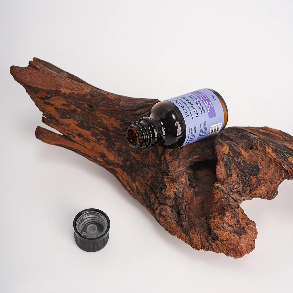Rycolnia Breathe Ease 100% Pure Essential Oil Blend 25ml – Eucalyptus, Peppermint, Tea Tree, Lavender, Lemon & Rosemary - Aromatherapy Diffuser Blend - Image 2