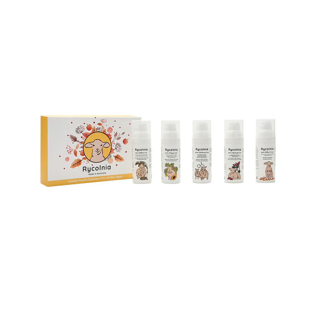 Rycolnia Lanolin Cream Set - 50g x 5 Tubes