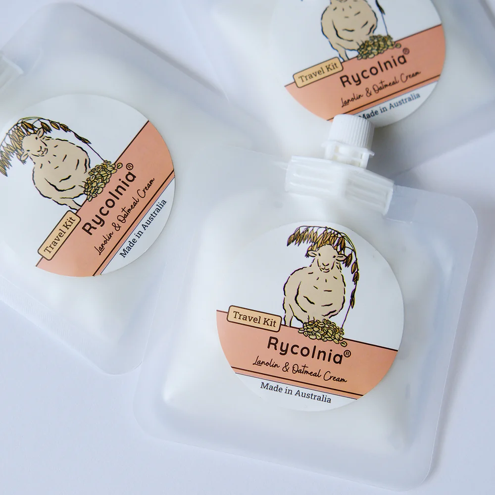 Rycolnia Lanolin & Oatmeal Cream 15g – Travel Kit - Image 2