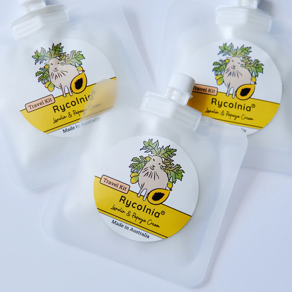 Rycolnia Lanolin & Papaya Face Cream 15g - Travel Size - Image 3