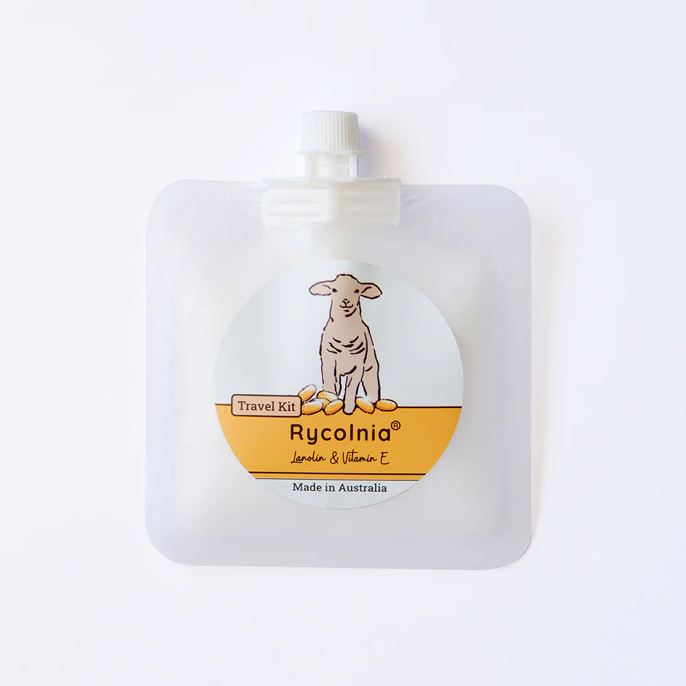 Rycolnia Lanolin & Vitamin E Cream 15g - Travel-Size Moisturiser, Made in Australia