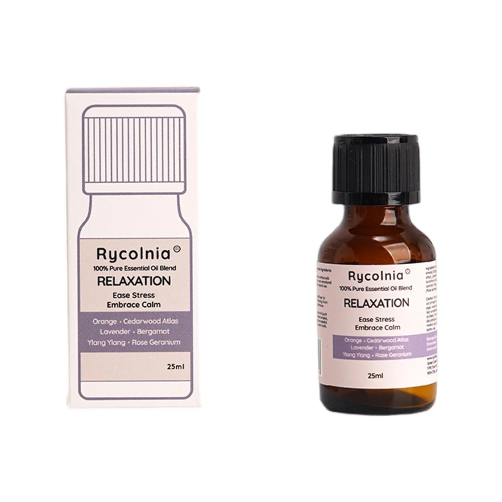 Rycolnia Relaxation 100% Pure Essential Oil Blend 25ml - Aromatherapy for Diffusers & Massage