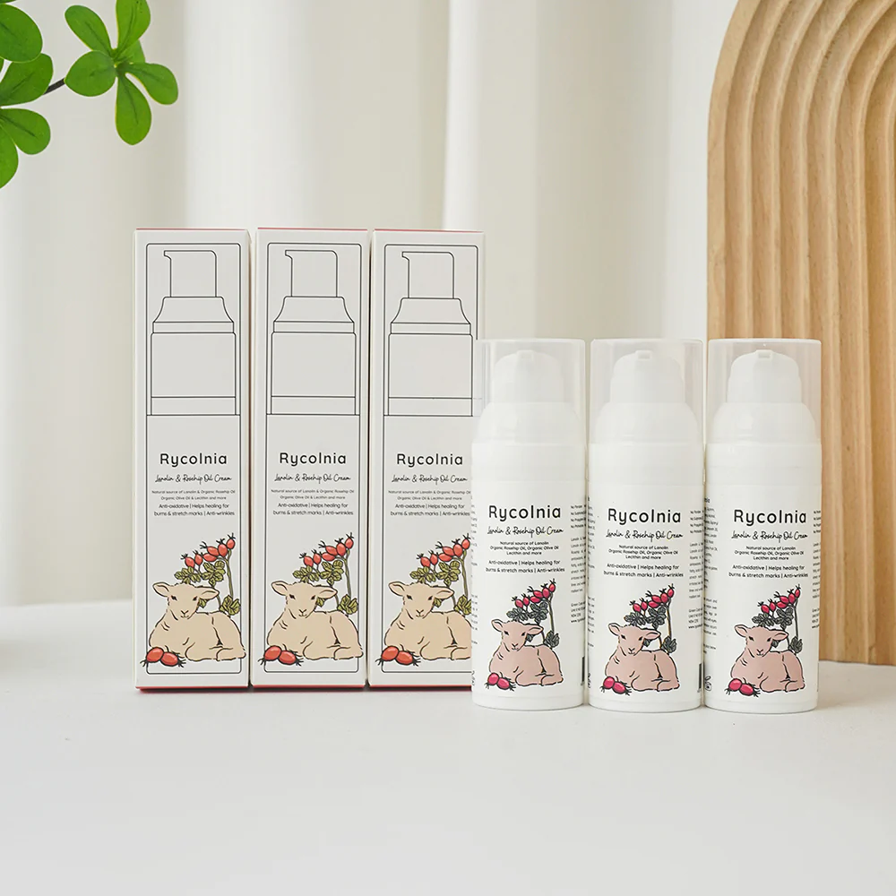 Rycolnia Rose Oil Lanolin Face Cream - 50g - Image 4