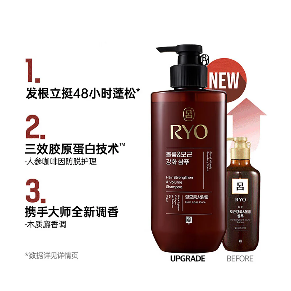 RYO Hair Strength & Volume Shampoo - 480ml - Image 3