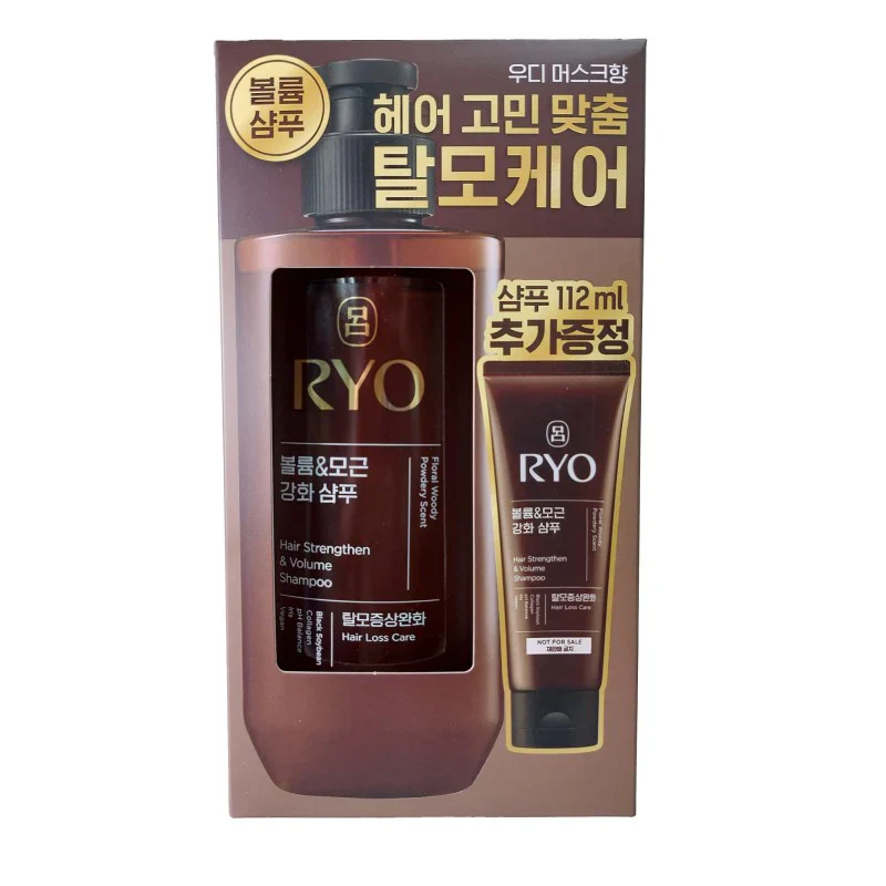 Ryo Hair Strengthen & Volume Shampoo for Hair Loss Care 480ml + 112ml Bonus
