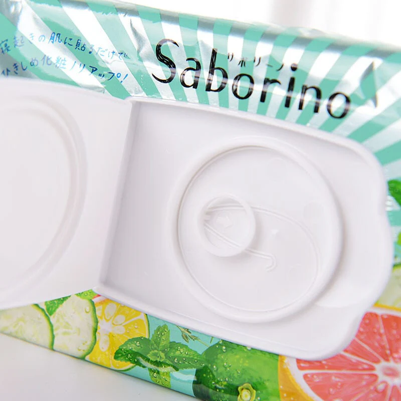 Saborino Morning Face Mask Grapefruit Scent - 32 Sheets - Image 2