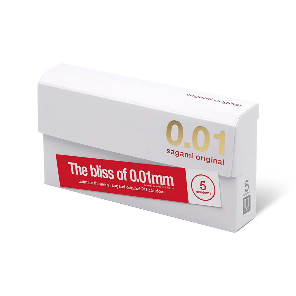 Sagami Original 0.01 Ultra-Thin Condoms - 5 Pieces - Image 5